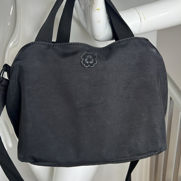 Ganni Black Nylon Recycled Triple Compartment Double Handle Crossbody Bag - Picture 6 of 10